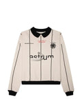 astrum Imagination pinstriped polo sweatshirt