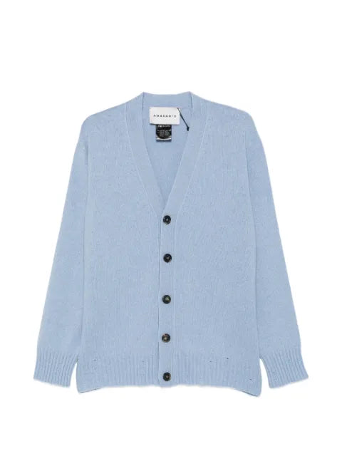 AMARANTO  button-up V-neck cardigan