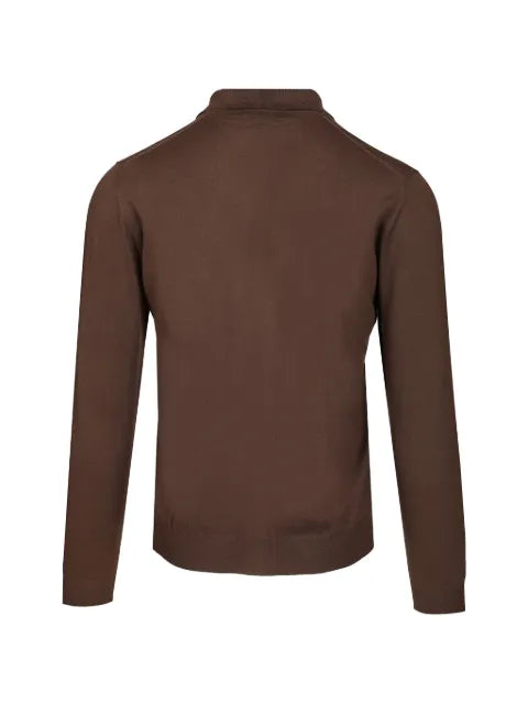 Fedeli button-down polo collar sweater
