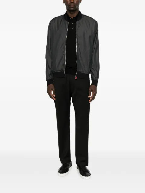 Kiton zip-fastening bomber jacket