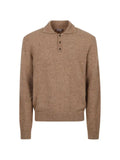 Herno Resort flecked-knit polo sweater