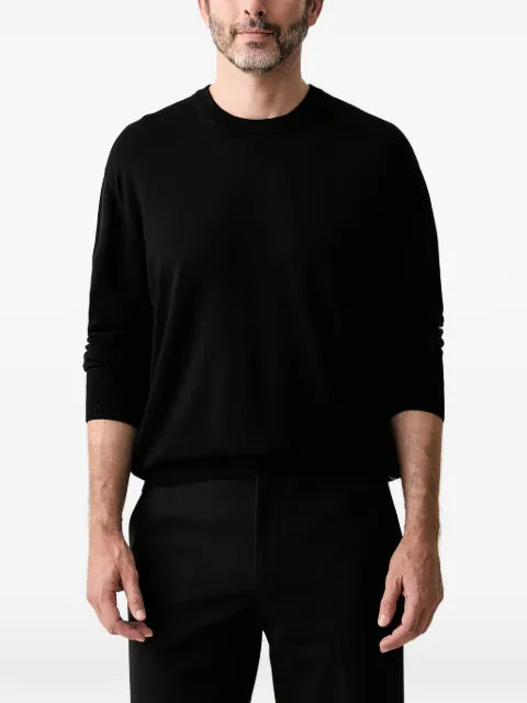 Armani Exchange logo-patch sweater
