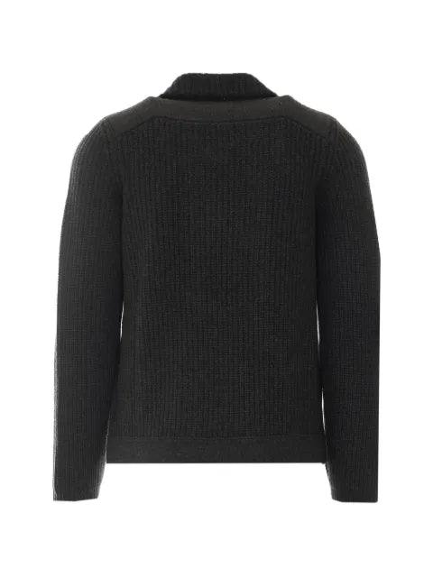 Brunello Cucinelli cashmere half English-rib mariner cardigan