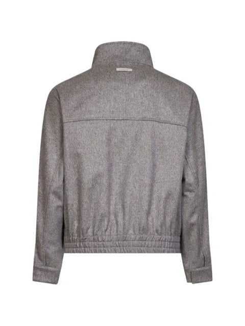 Lardini high-neck elasticated-hem jacket