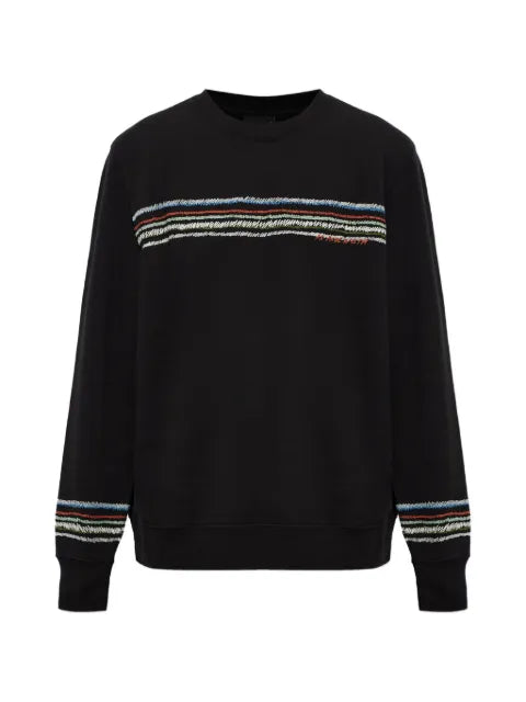 PS Paul Smith embroidered logo-stripe sweater
