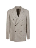 Lardini double-breasted wool blazer