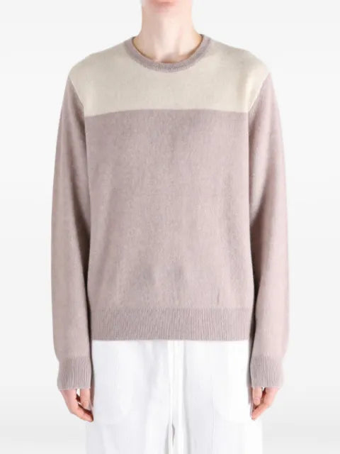 Frenckenberger colour-block crew-neck sweater