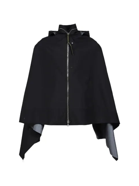 ACRONYM hooded zip-up cape