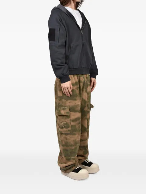 DIARY 1999 faded-effect logo-print hoodie