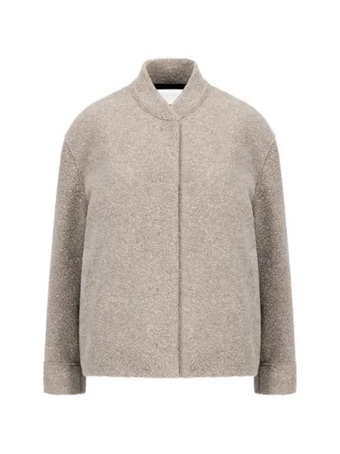 Harris Wharf London bouclé wool bomber jacket