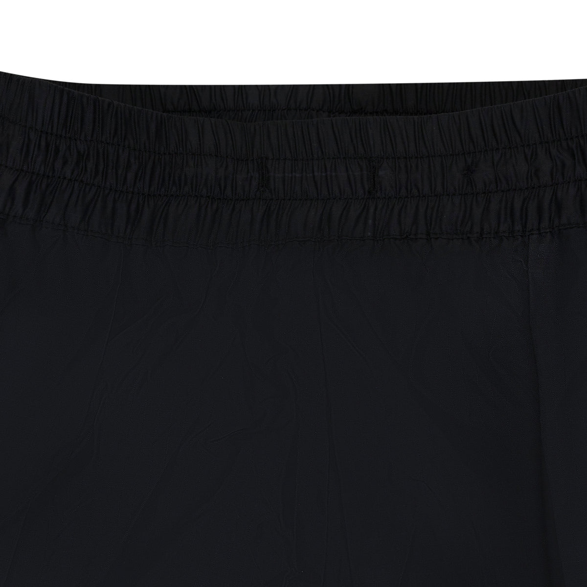 Black Reversed Nylon Track Pants