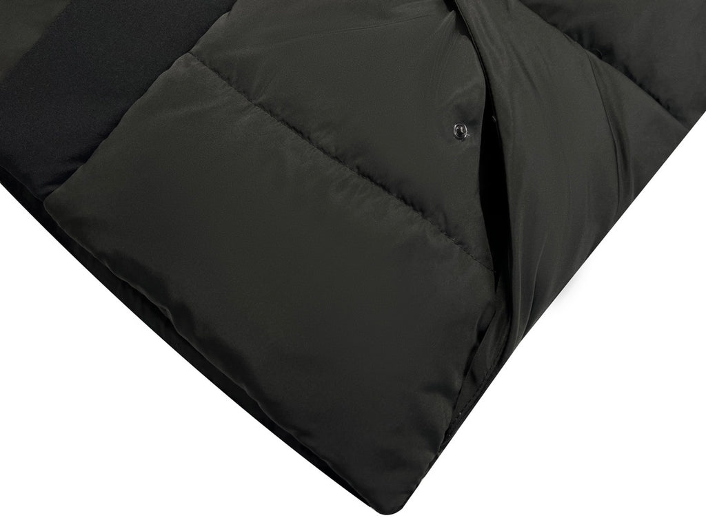 Moncler Black Hooded Quilted Puffer Jacket