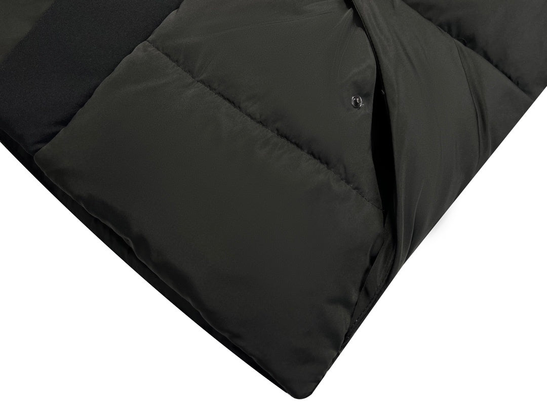 Moncler Black Hooded Quilted Puffer Jacket