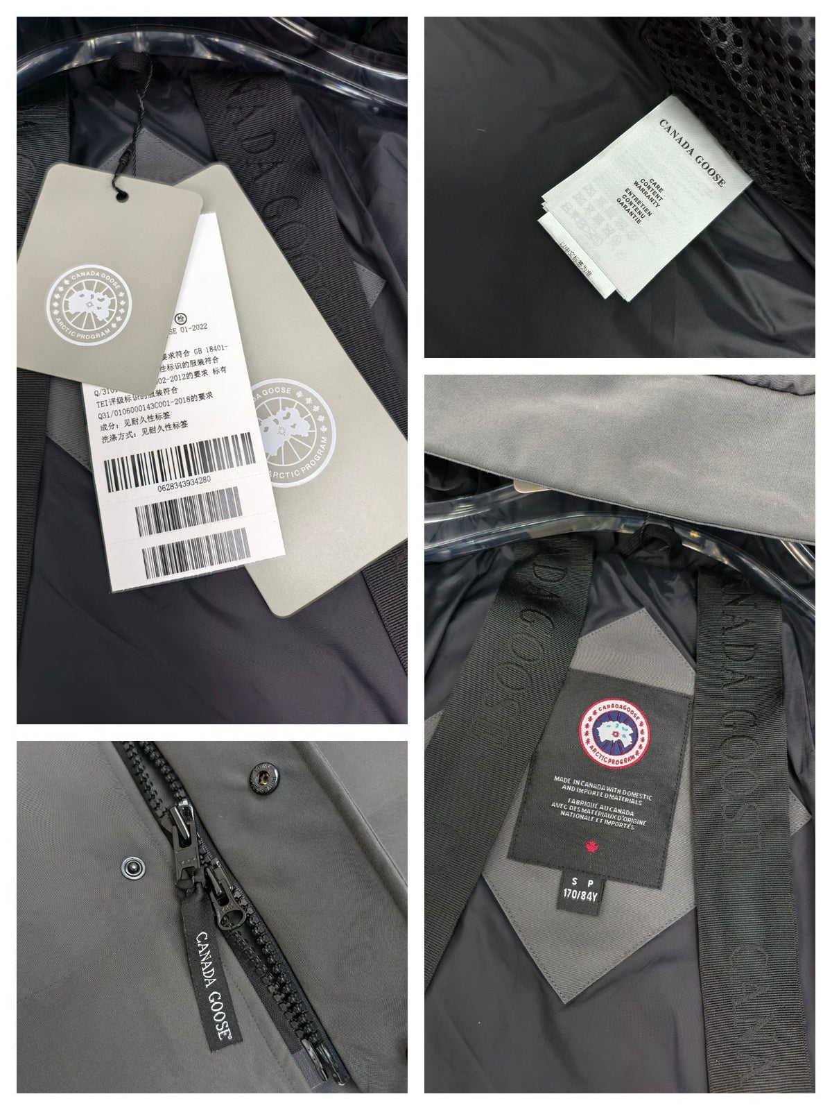 Canada Goose Hooded Quilted Puffer Jacket with Covered Zip