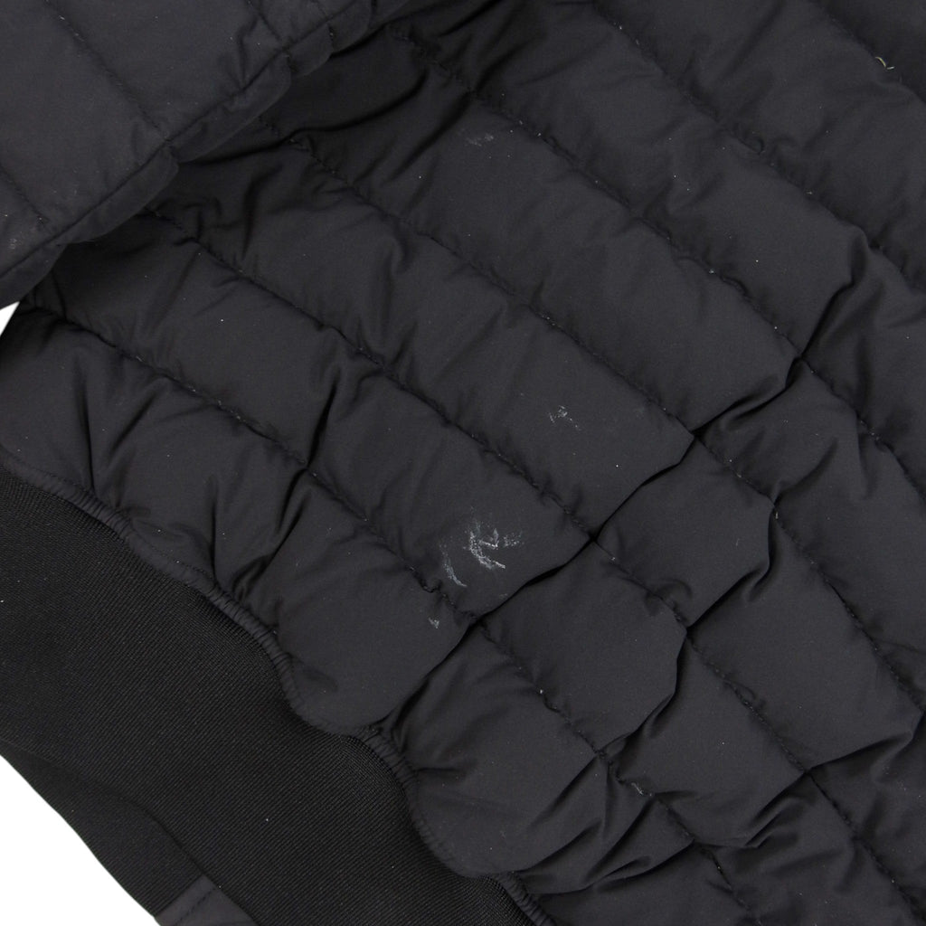 Dark Charcoal Quilted Zip-Up Bomber Jacket