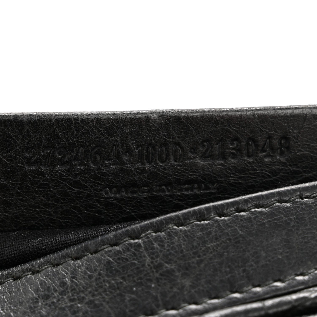 Agneau Classic Hardware M Porte-Monnaie Coin Purse Black