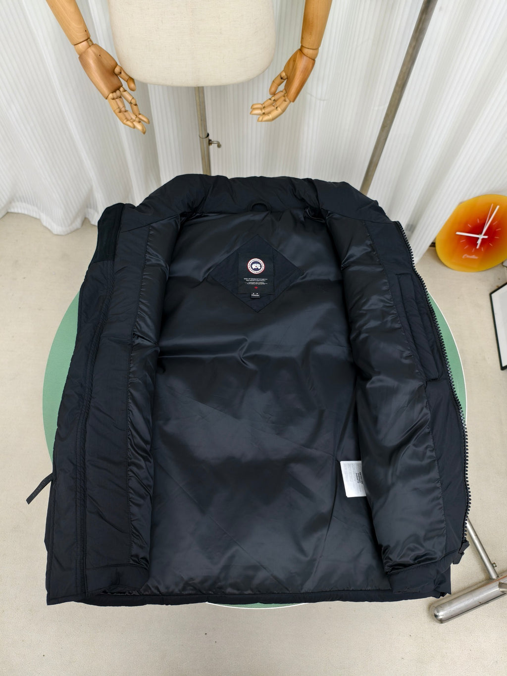 Canada Goose Black Quilted Puffer Vest with Stand Collar