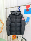 Canada Goose Hooded Puffer Jacket with Wide Quilting