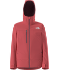 The North Face Coral Red Hooded Jacket with Chest Pocket