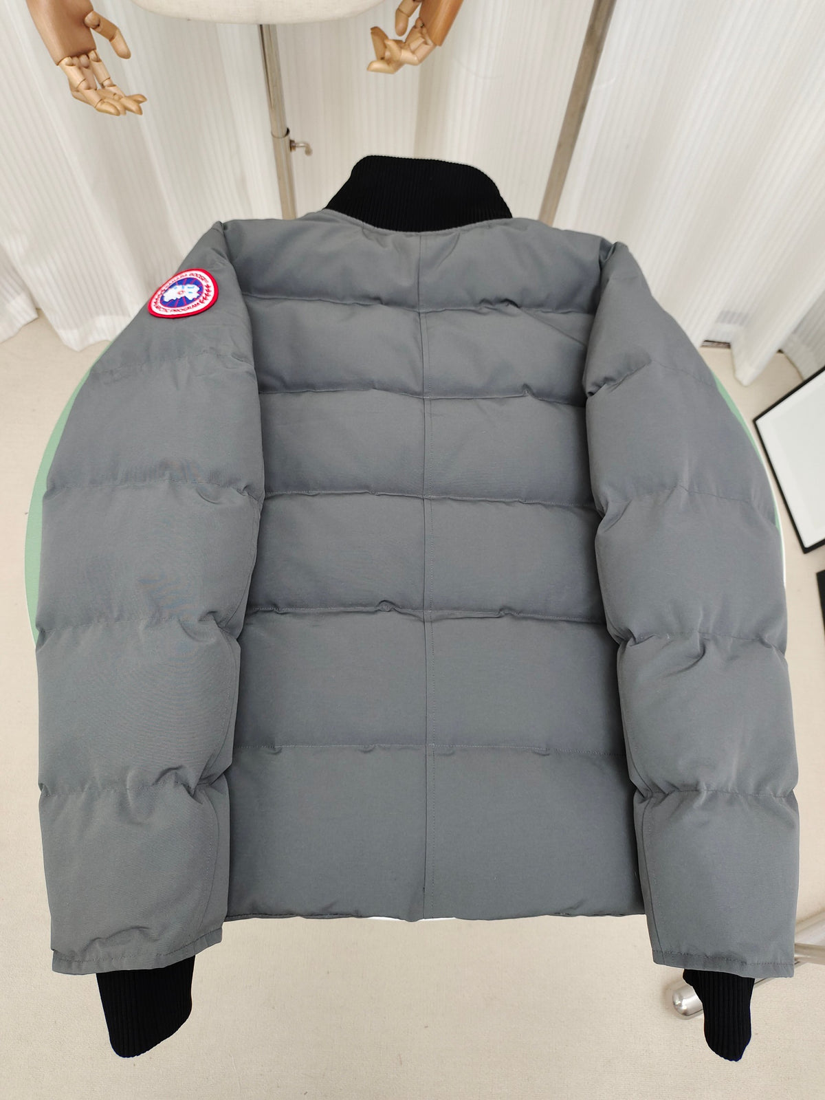 Canada Goose Grey Stand-Collar Puffer Jacket