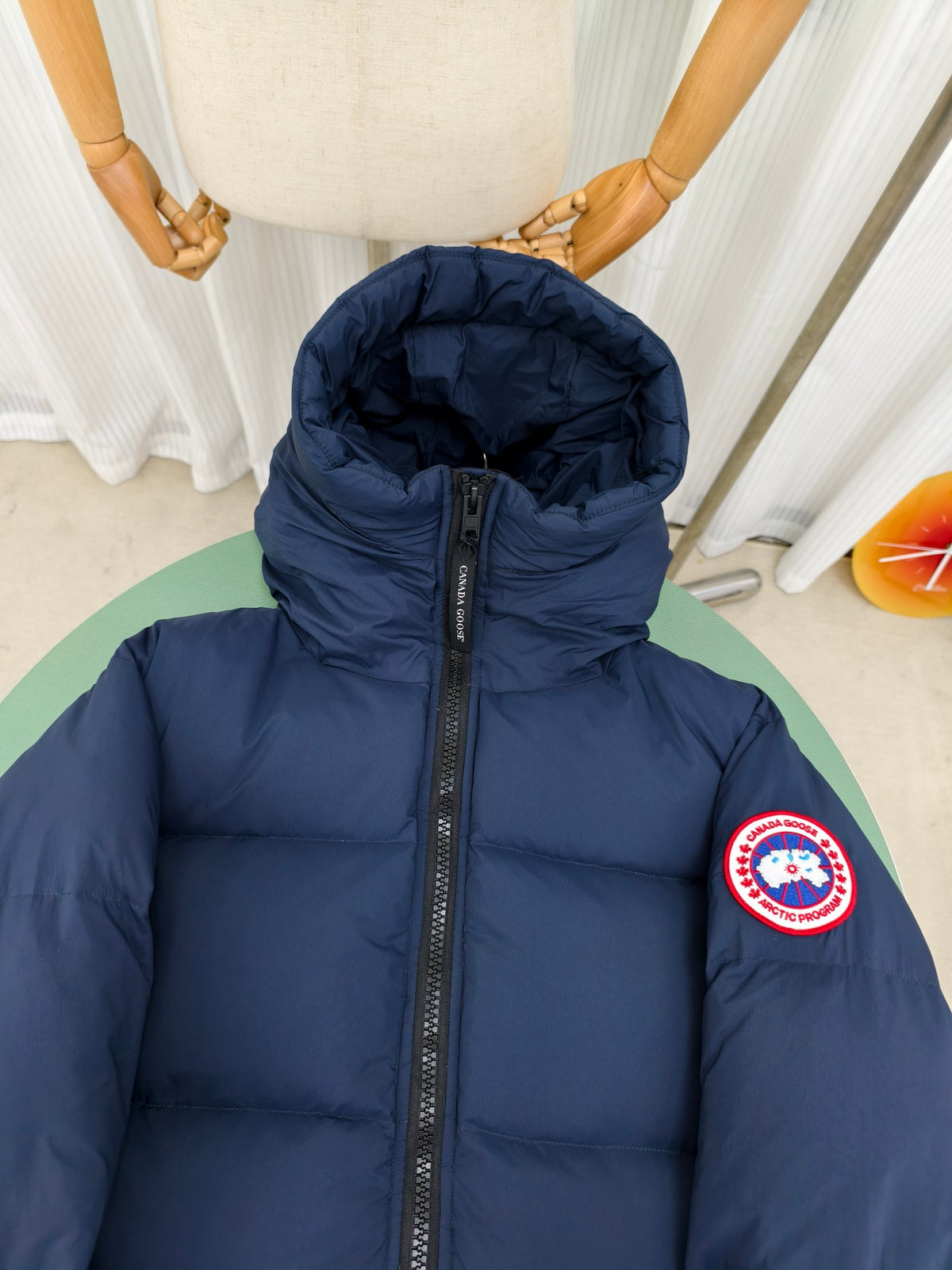 Canada Goose Hooded Puffer Jacket with Wide Quilting