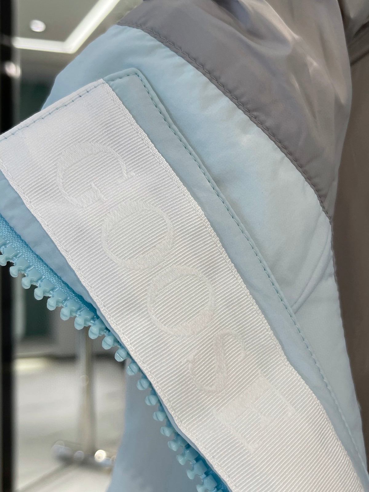 Canada Goose Ice Blue White-Logo Stand-Collar Puffer Vest