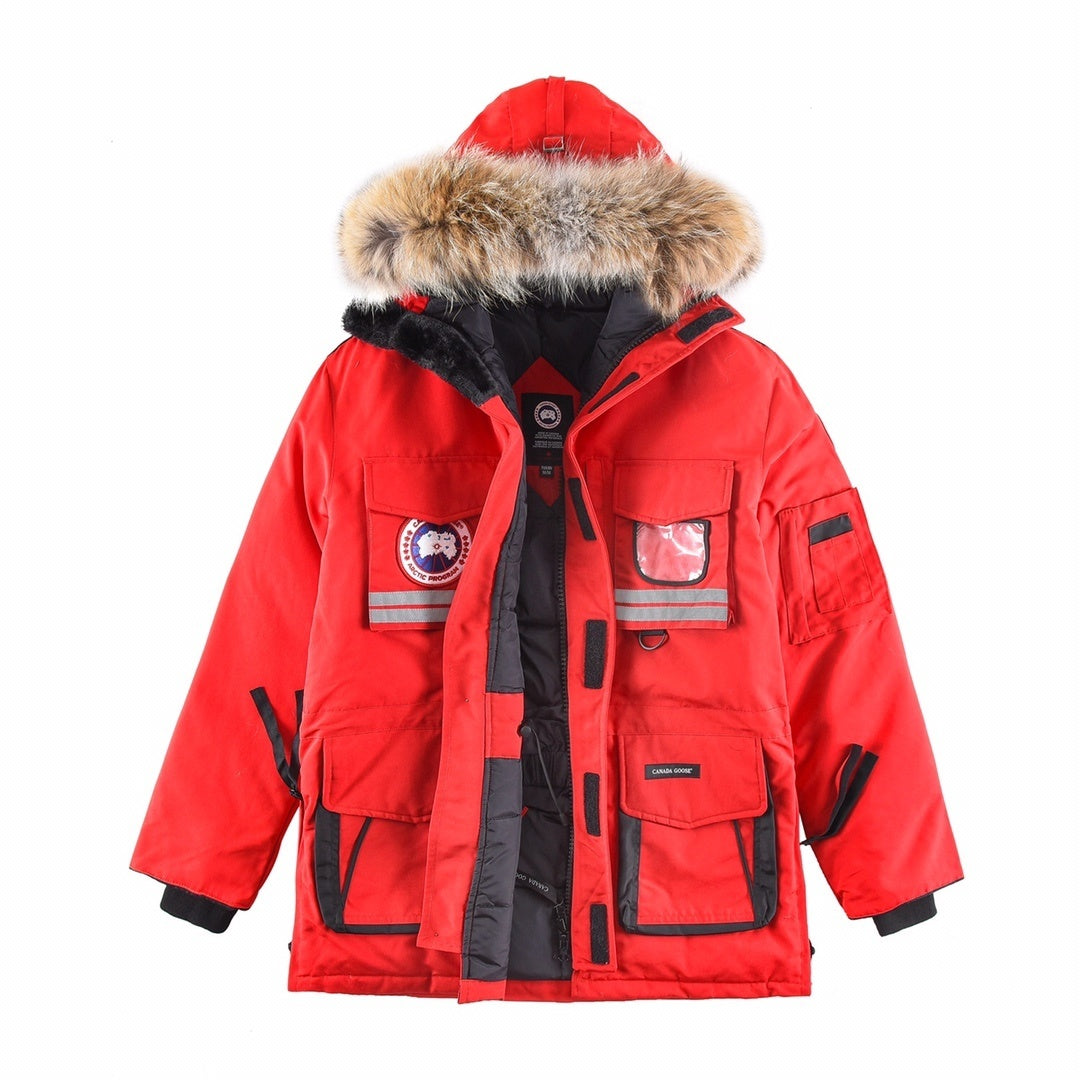 Canada Goose Red Snow Mantra Hooded Parka