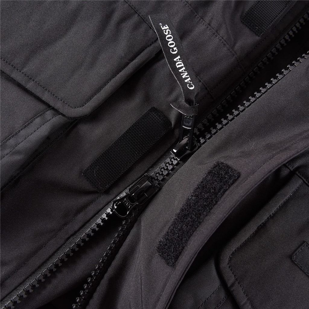 Canada Goose Black Hooded Utility Parka with Multiple Pockets