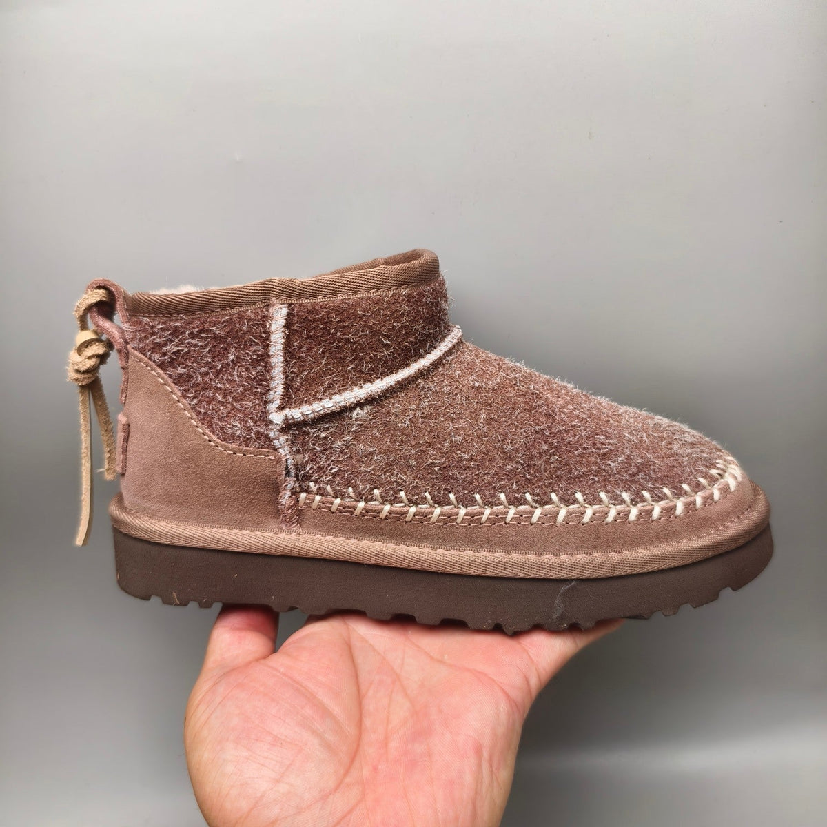 Brown Suede Back Strap Ankle Boots — New Arrival | In Stock