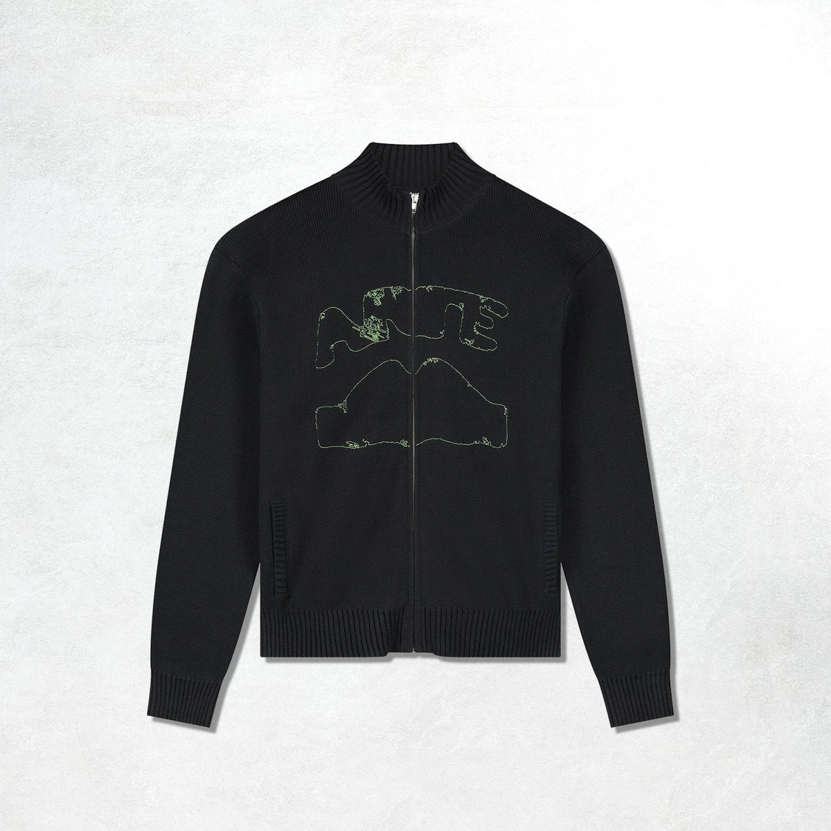 Arte Diels Collar Cardigan: Black