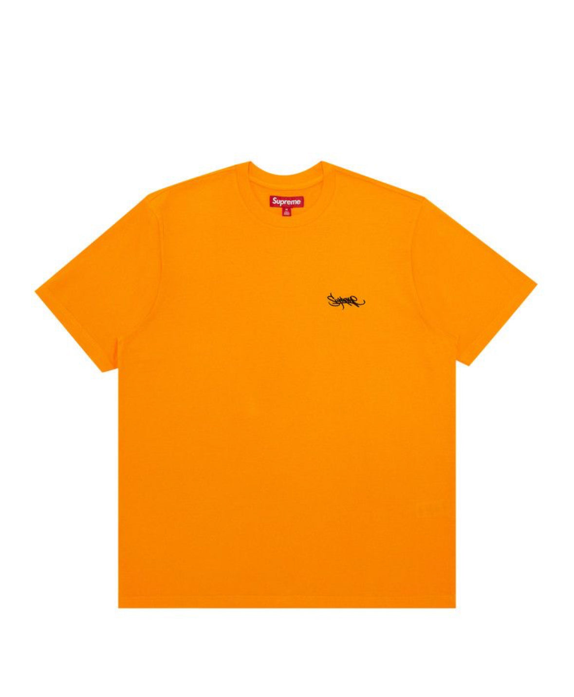 Supreme T-Shirt Washed Tag Orange