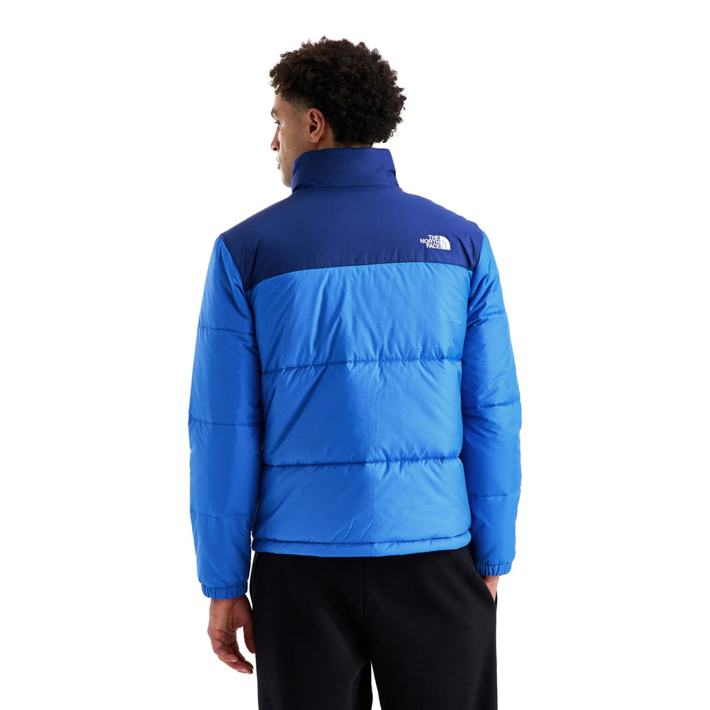 The North Face Blue and Navy Color-Block Puffer Jacket