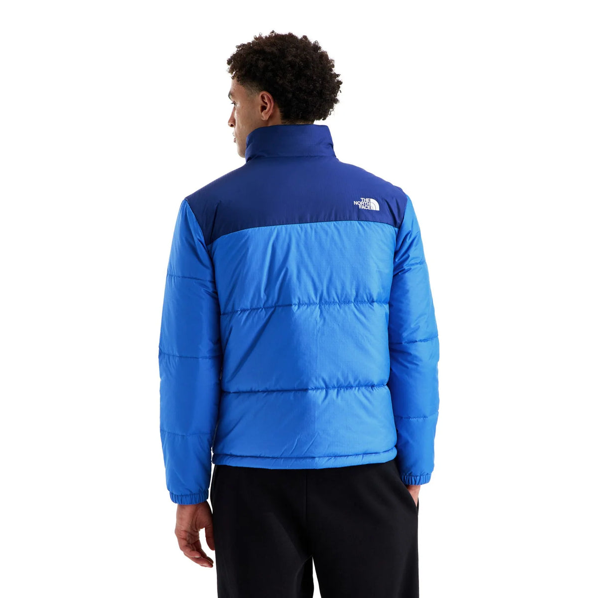 The North Face Blue and Navy Color-Block Puffer Jacket