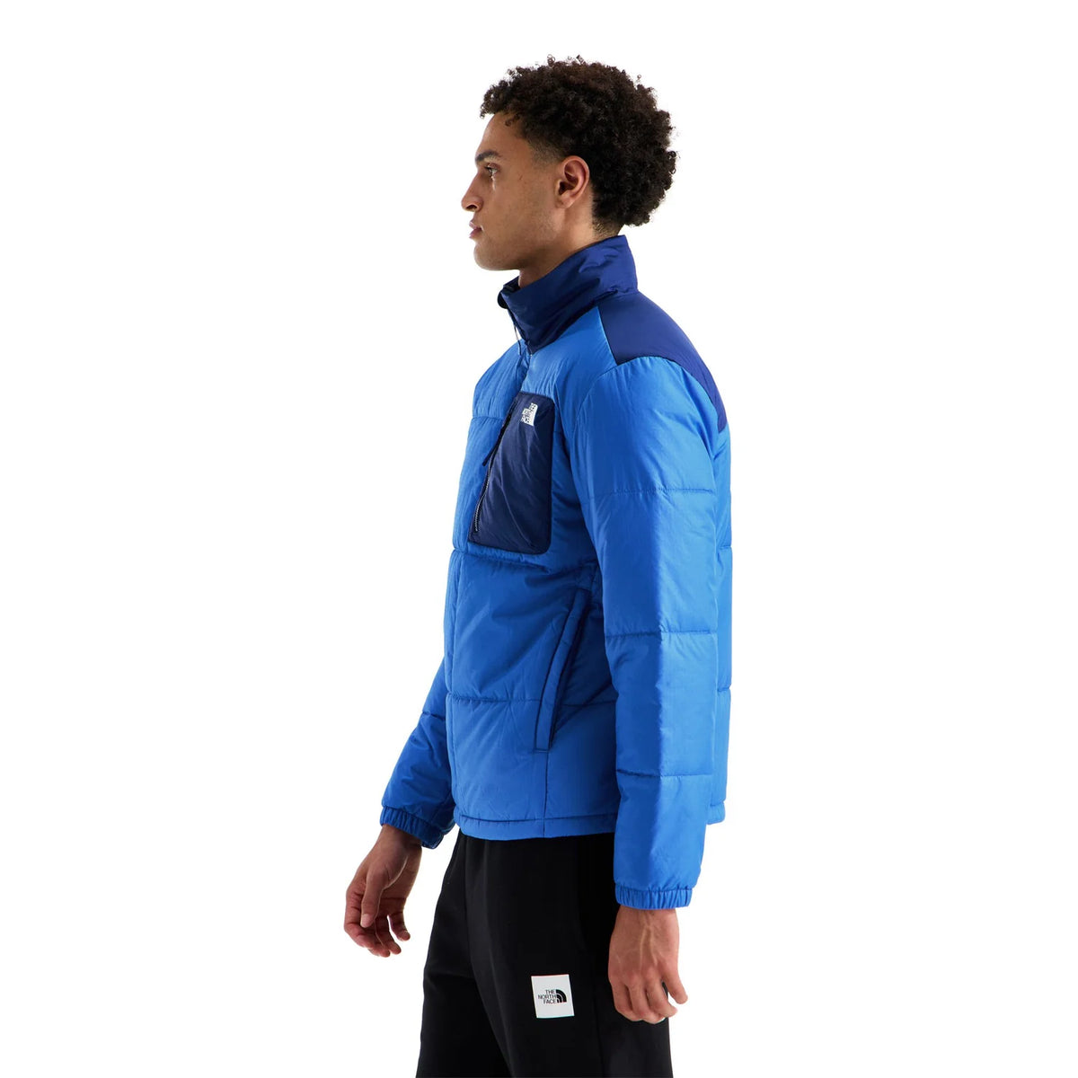 The North Face Blue and Navy Color-Block Puffer Jacket