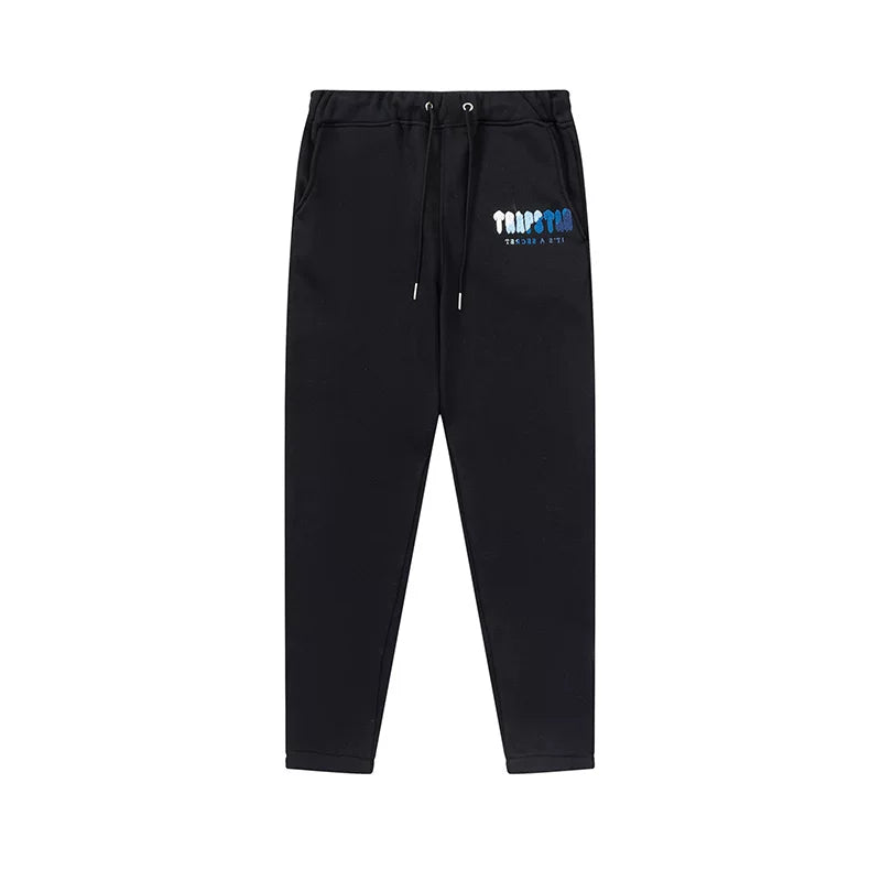 Trapstar Gothic Logo Ice Blue Black Jogger Pants