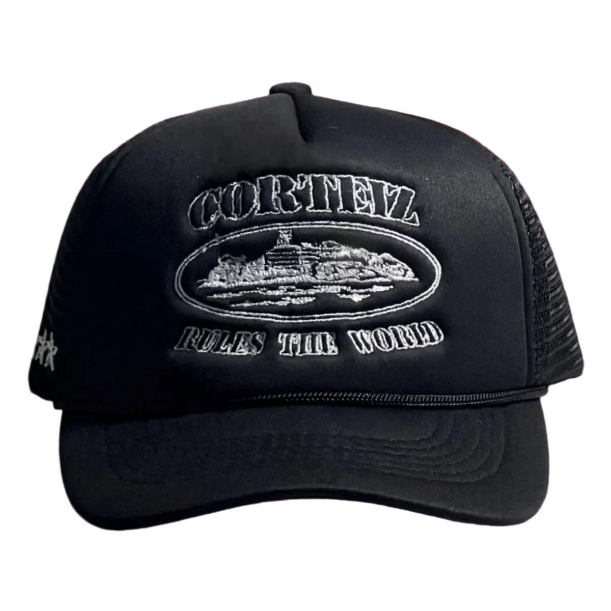 Cortiez Classic Oval Ship Logo Trucker Hat - Black
