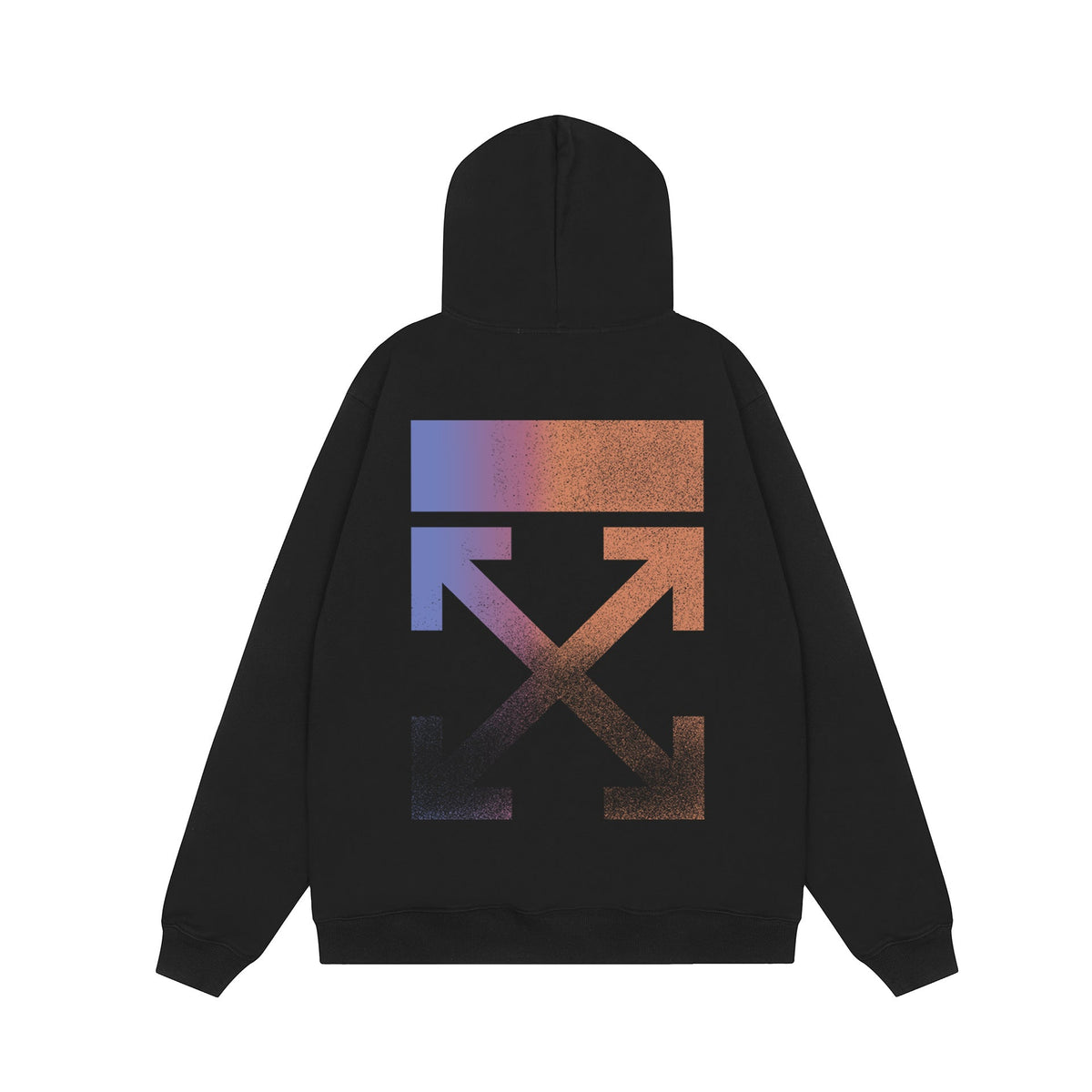 Off‑White Multi‑Arrow Abstract Graphic Oversized Hoodie Streetwear