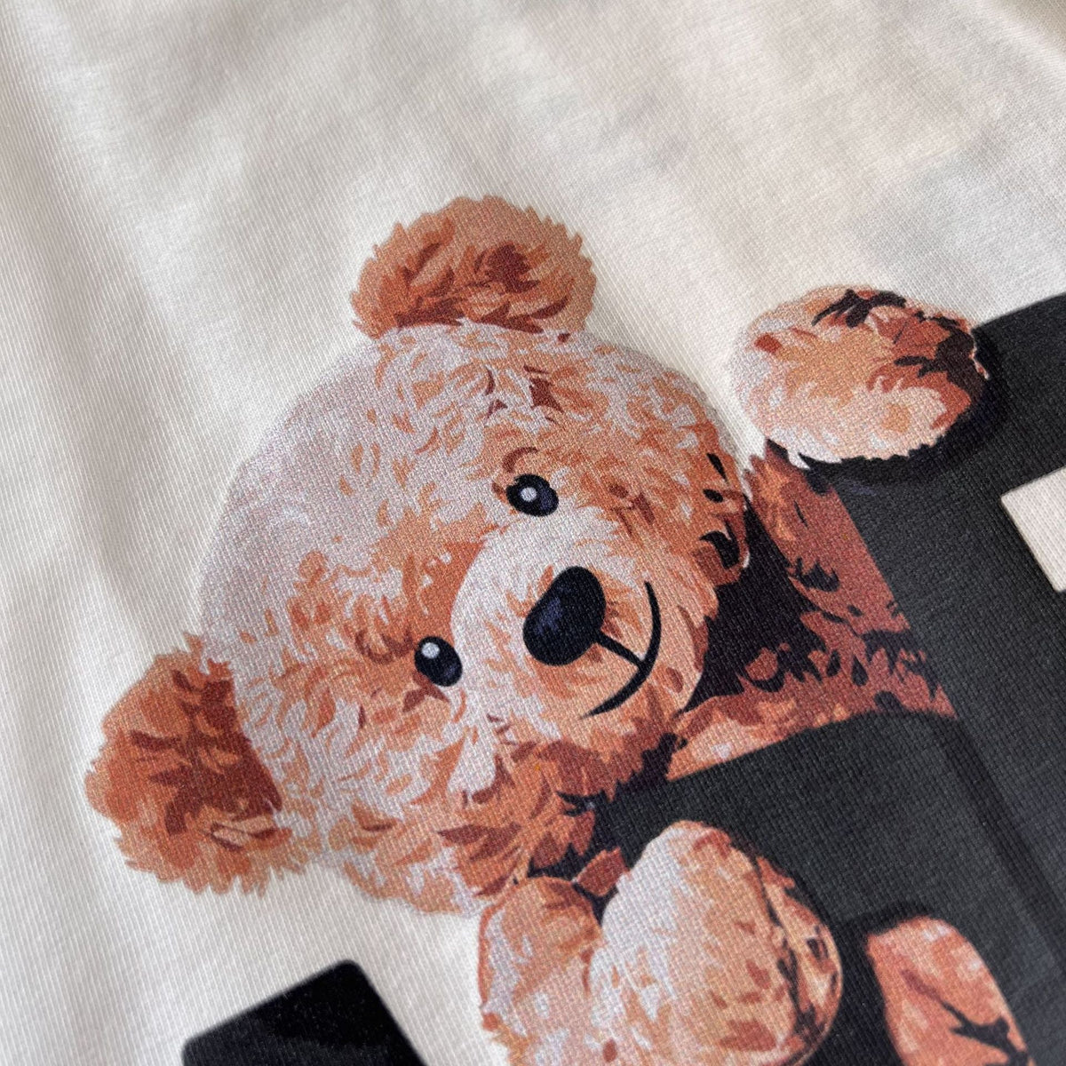 Moschino T-shirt Bear Printed Short Sleeve Round Neck Loose Men And Women