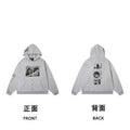 ERD 「甘美なるアリスの降状」 Marine Graphic Zip-Up Hoodie — Floral Gray