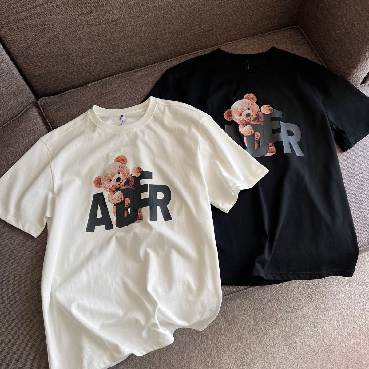 Moschino T-shirt Bear Printed Short Sleeve Round Neck Loose Men And Women
