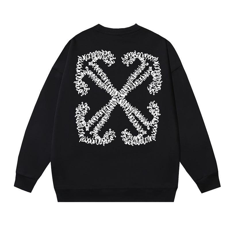 Off-White Multi Graphic Arrow Logo Unisex Crew Neck Sweatshirt