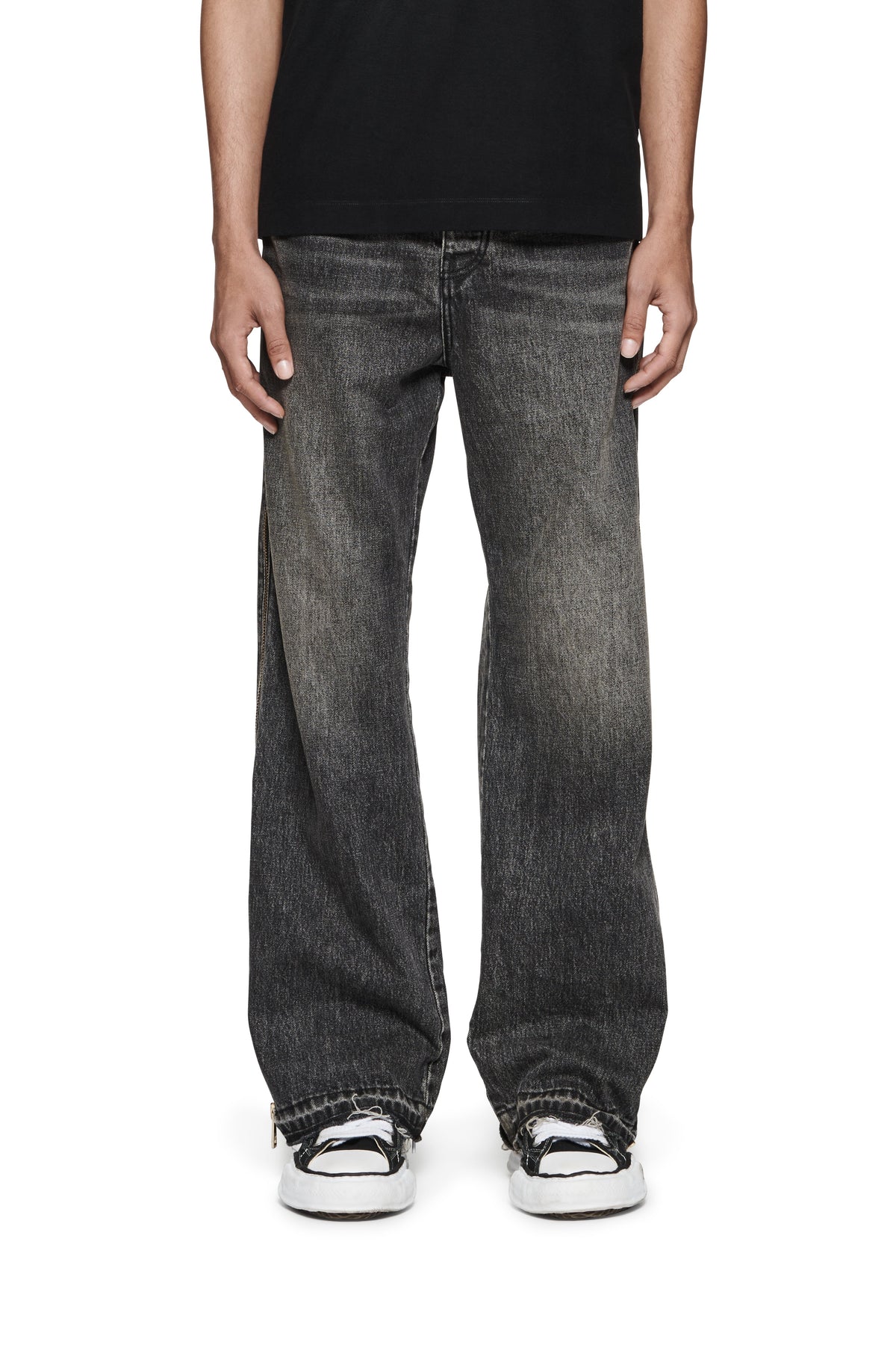 P018 Full Side Zip Faded