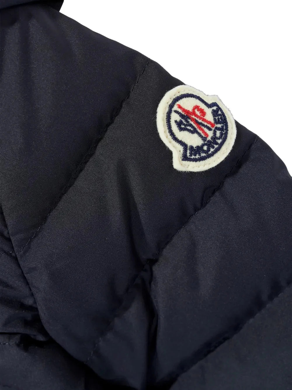 Moncler Dark Navy Hooded Quilted Puffer Jacket