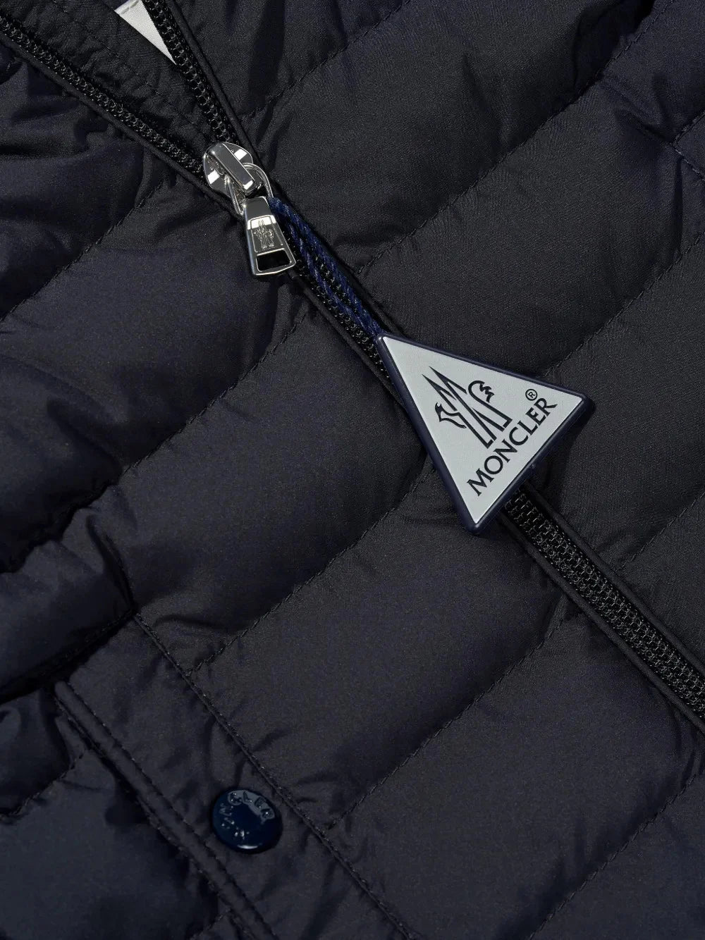 Moncler Dark Navy Hooded Quilted Puffer Jacket
