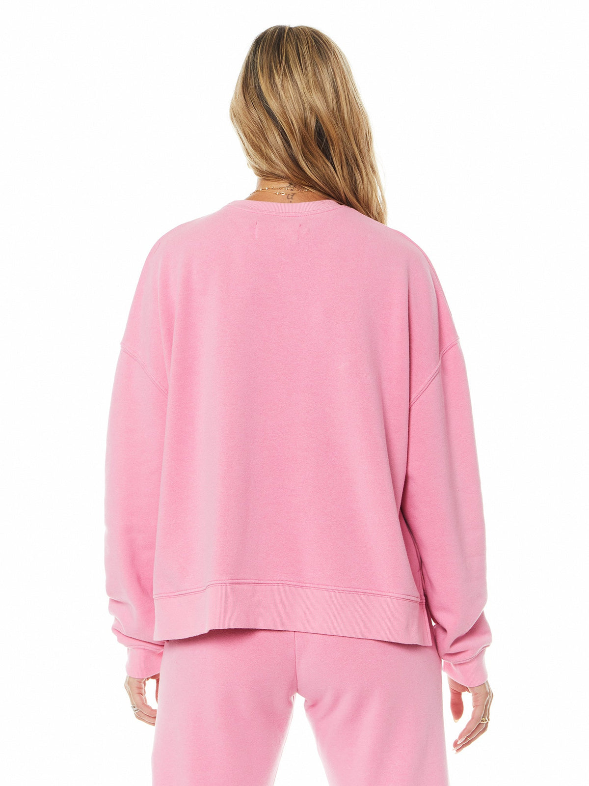 LOUNGE SWEATSHIRT HOT PINK