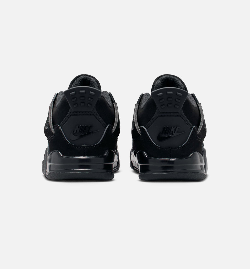 Air Jordan 4 Retro Black Cat – Infant & Toddler Lifestyle Shoe | Black/Light Graphite