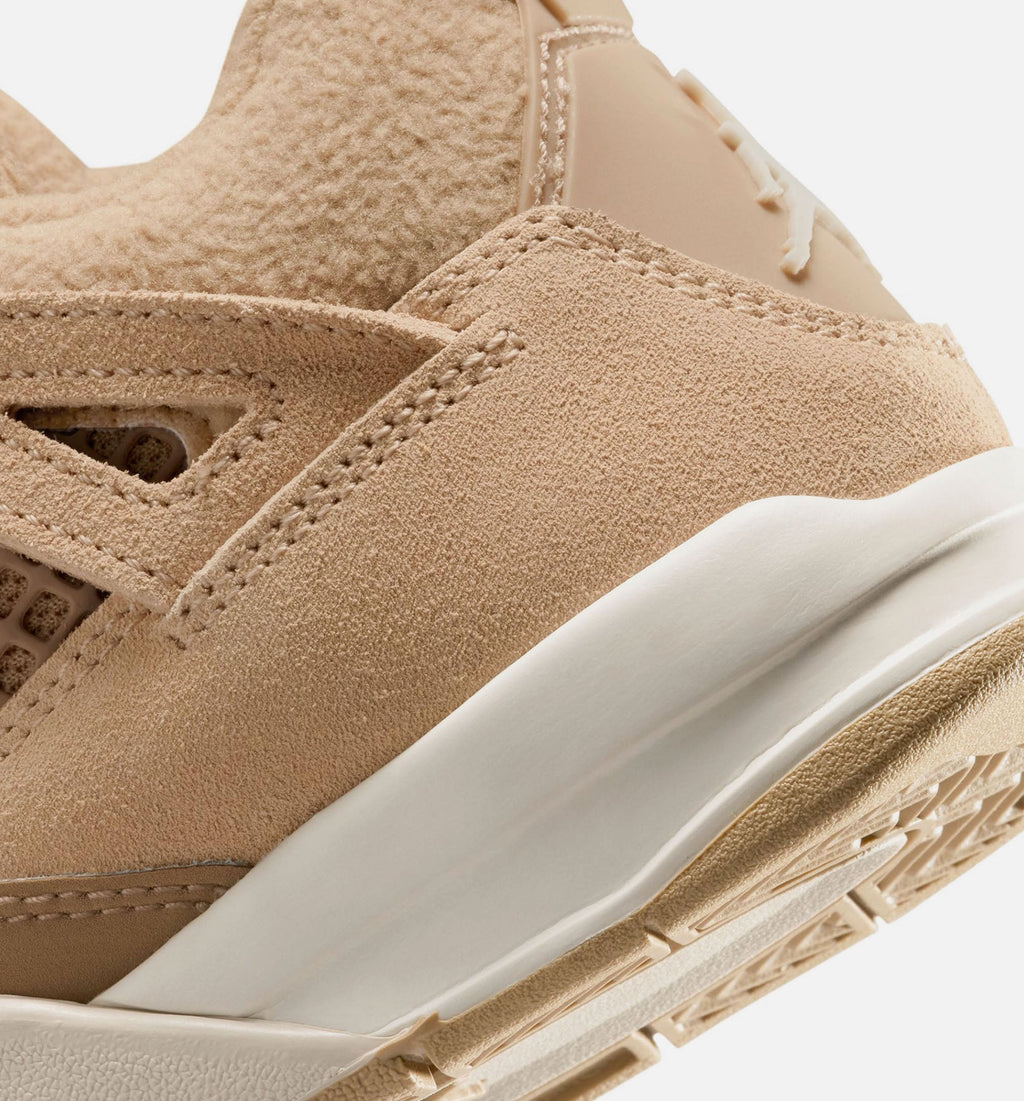 Air Jordan 4 Retro Cozy Girl Preschool – Hemp/Light Orewood Brown