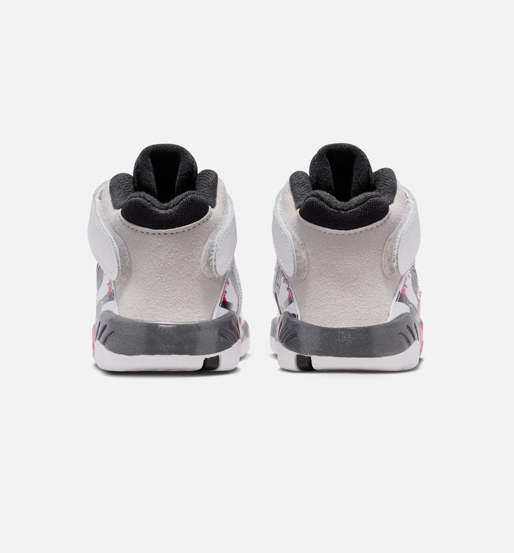 Air Jordan 8 Retro White and True Red Infant/Toddler Lifestyle Shoe
