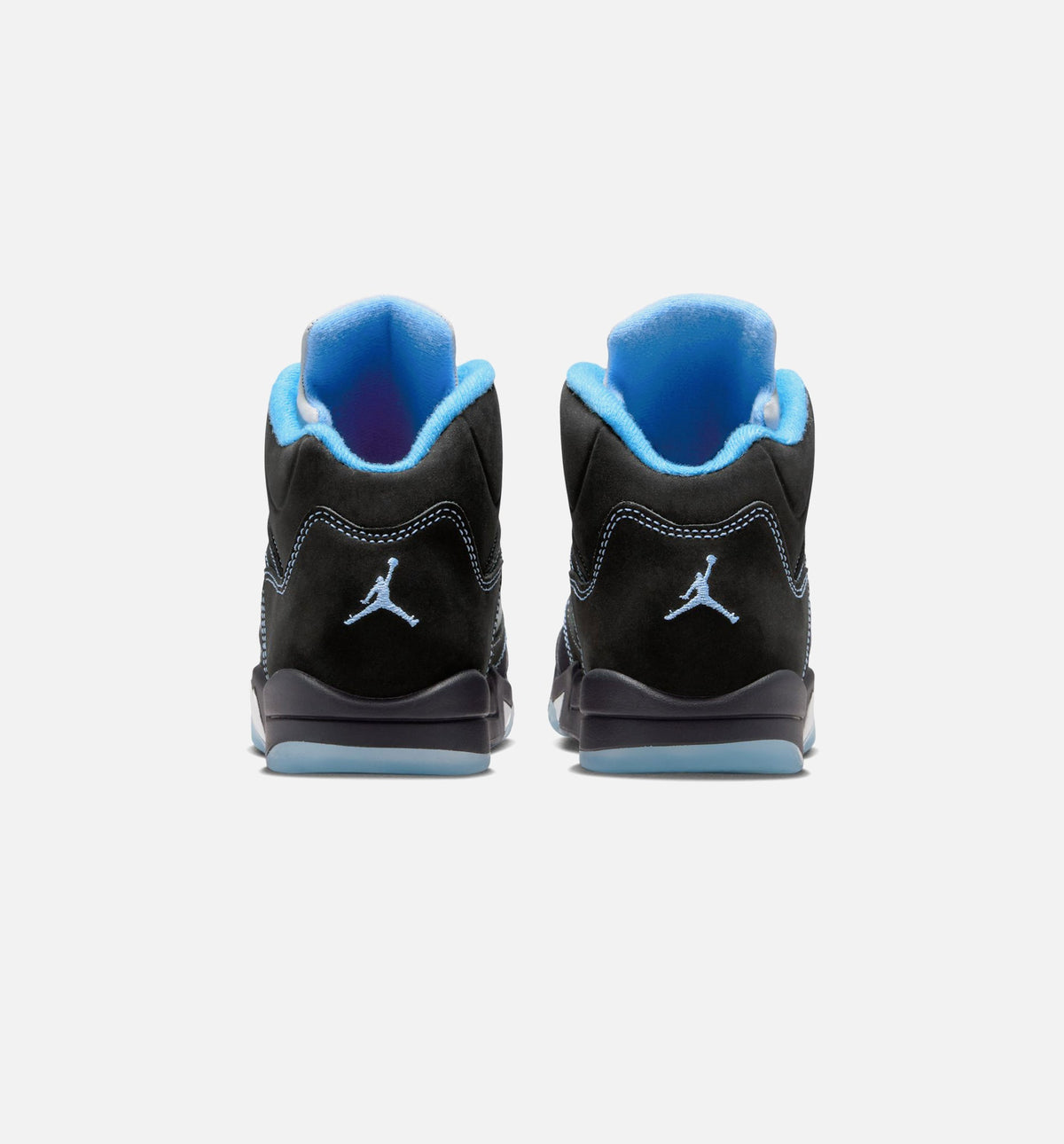 Air Jordan 5 Retro 'Black Carolina' Preschool - Black/University Blue/White