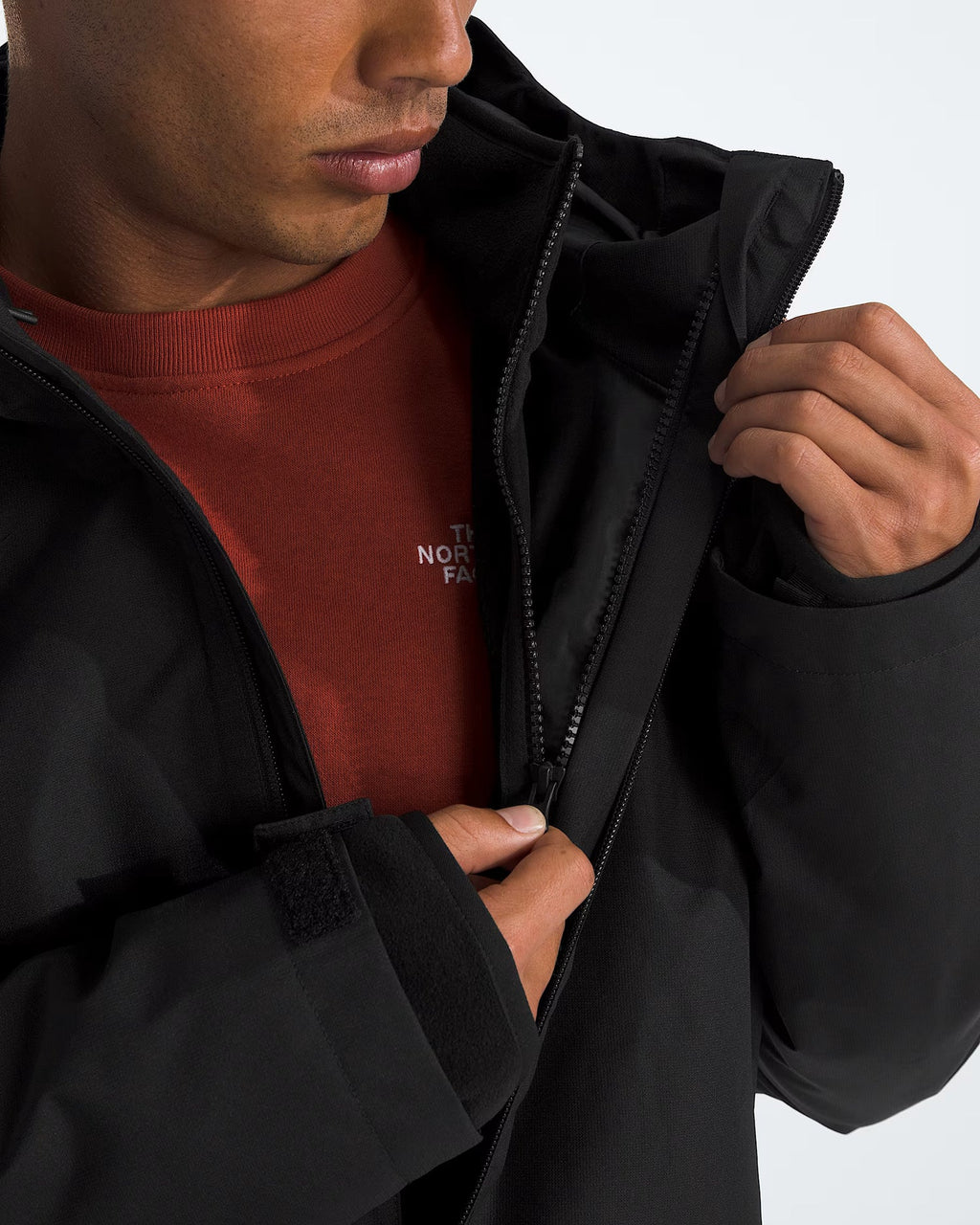 The North Face Black Hooded Zip-Up Jacket
